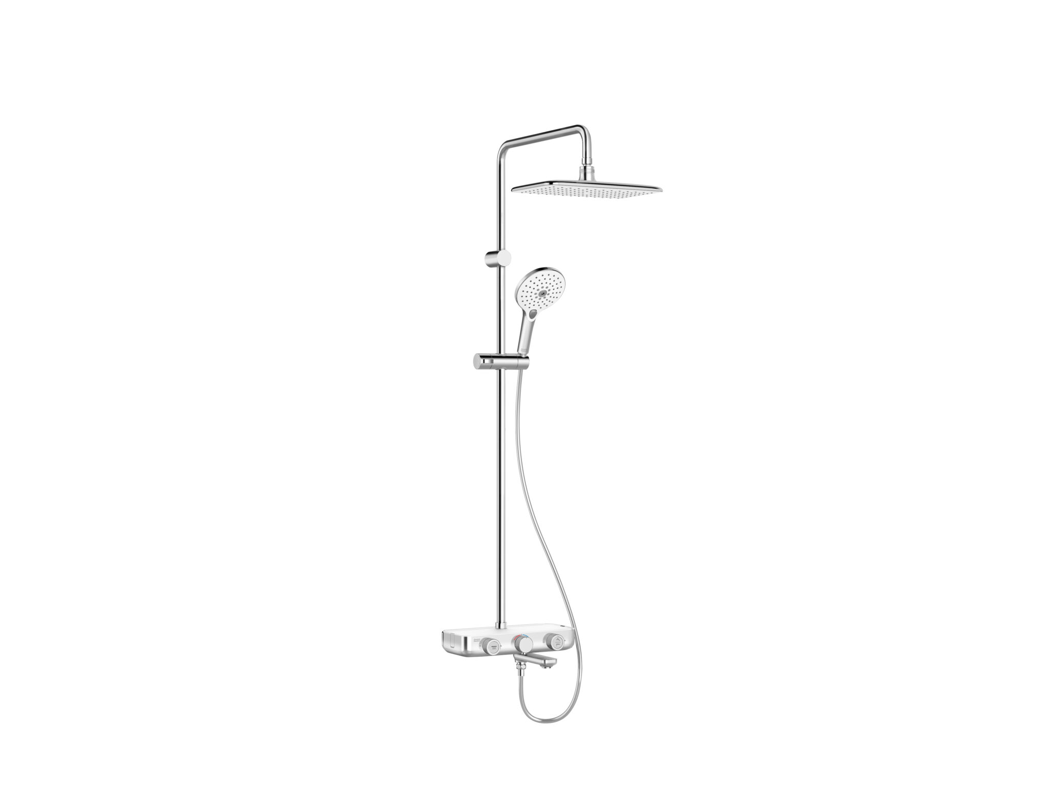 EasySET Exposed 3-Way Rainshower System